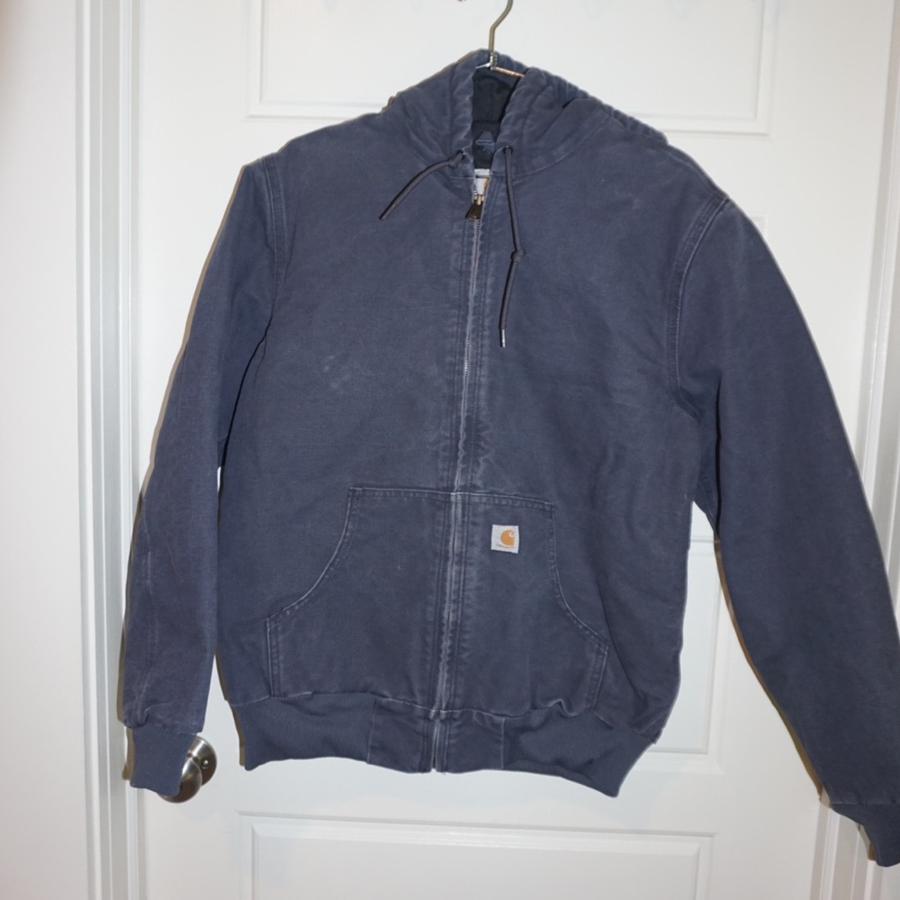 Carhartt jacket with quilted lining size M color Hudson blue
